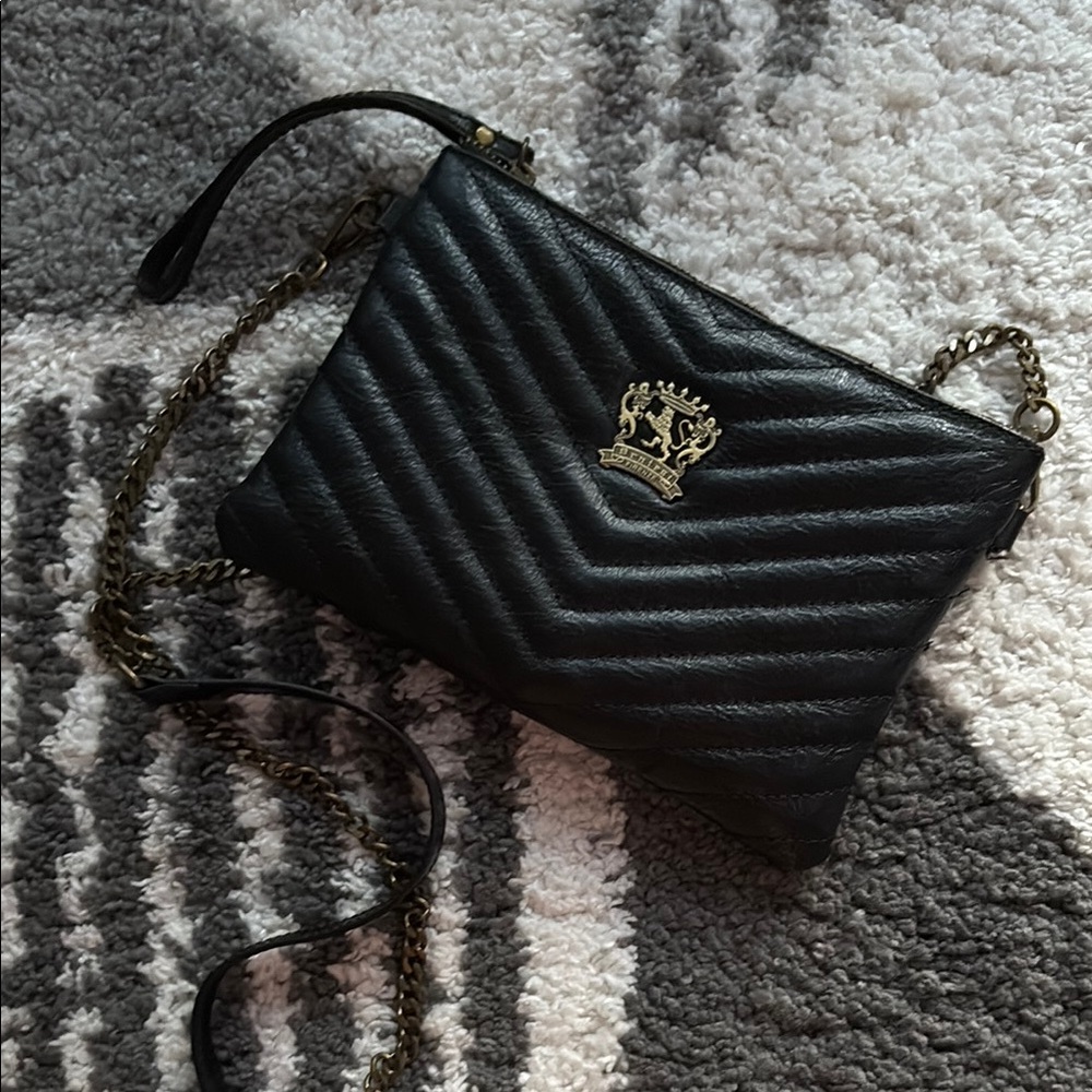 PRATESI 1948 Leather Crossbody Bag black